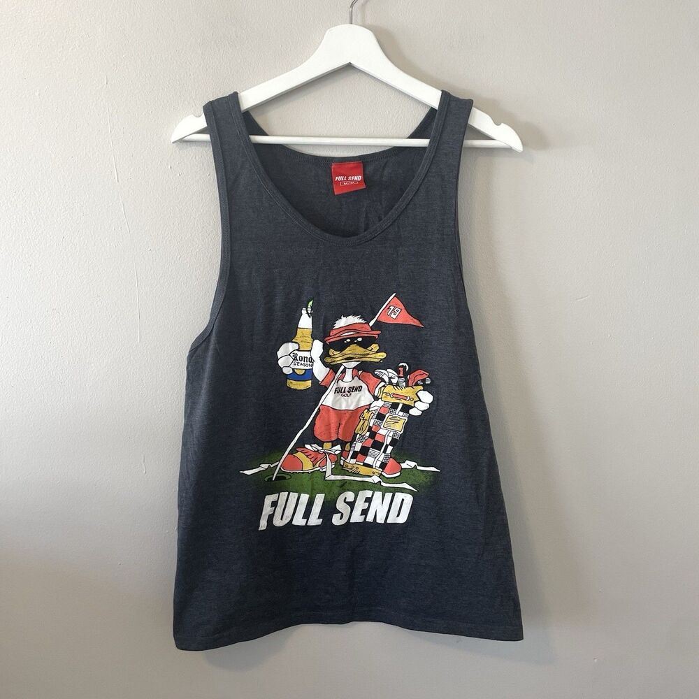 Full Send Shirt Mens Golf Rona Season Nelk Boys Duck Tank Sz M